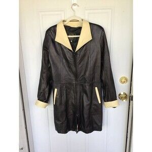 Vintage La Pelle Italian Leather Trench Coat